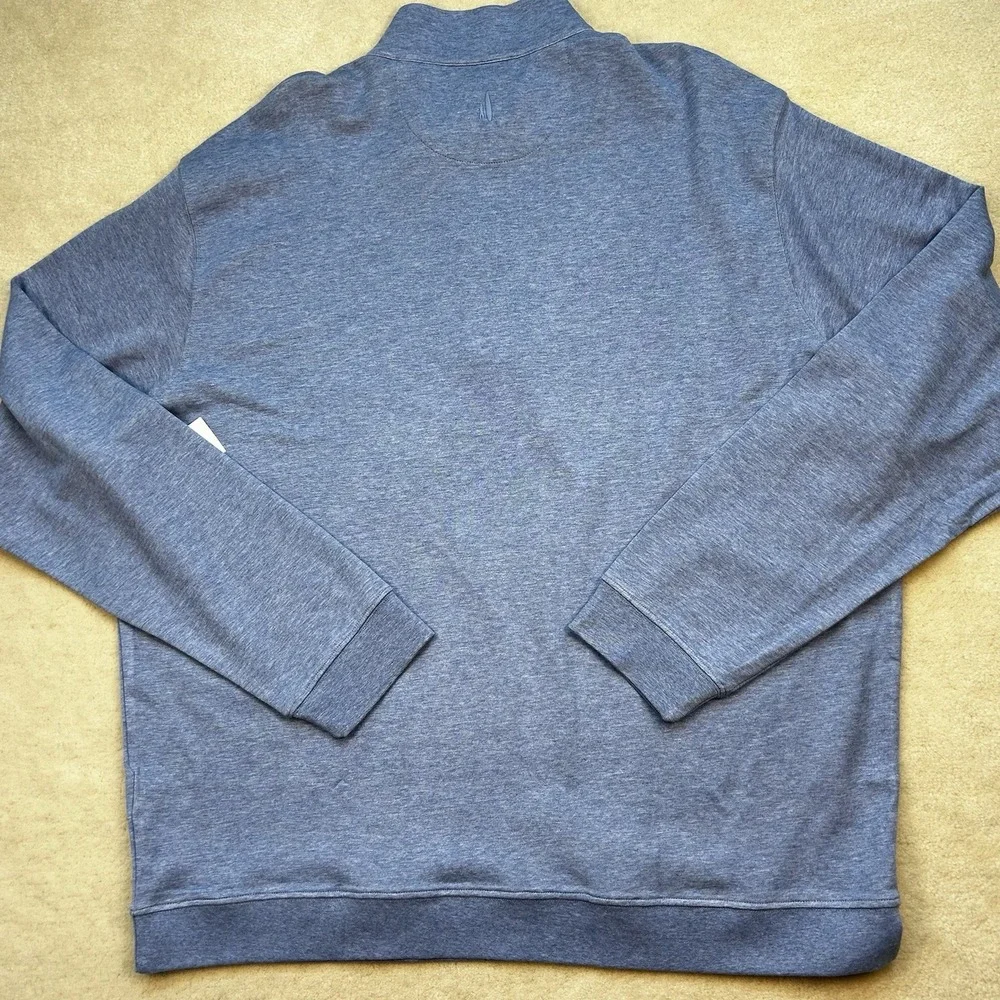 Johnnie-O Sully 1/4 Zip Pullover Sweater Men's XXL Double Knit Longsleeve Blue